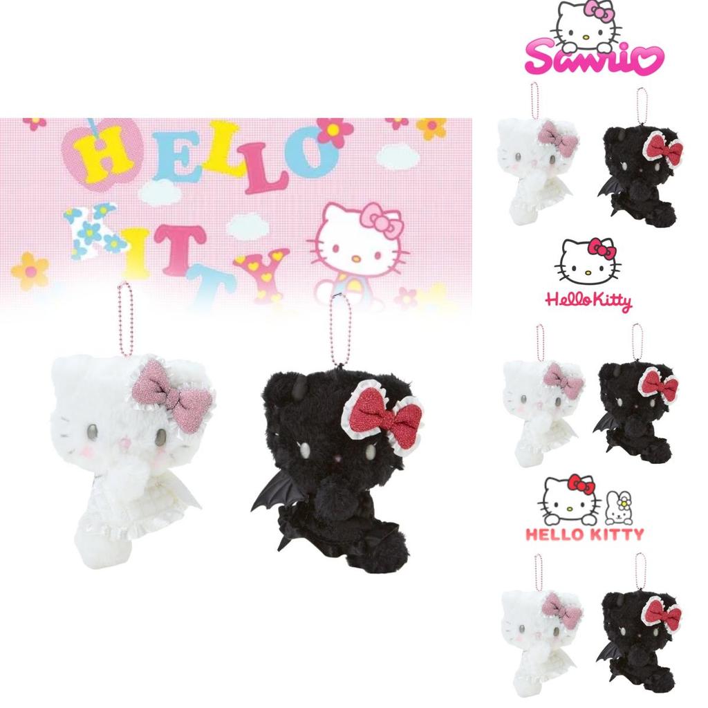 Entzückender Engel und Teufel Kt Plüschanhänger Niedliche Japanische Cartoon Katze Puppe Geschenk