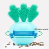 Interactive Dog Toy Textured Cactus Chew Toy Adjustable Dog Treat Dispenser Toy for Puppy Teething Boredom Relief Teeth Cleaning