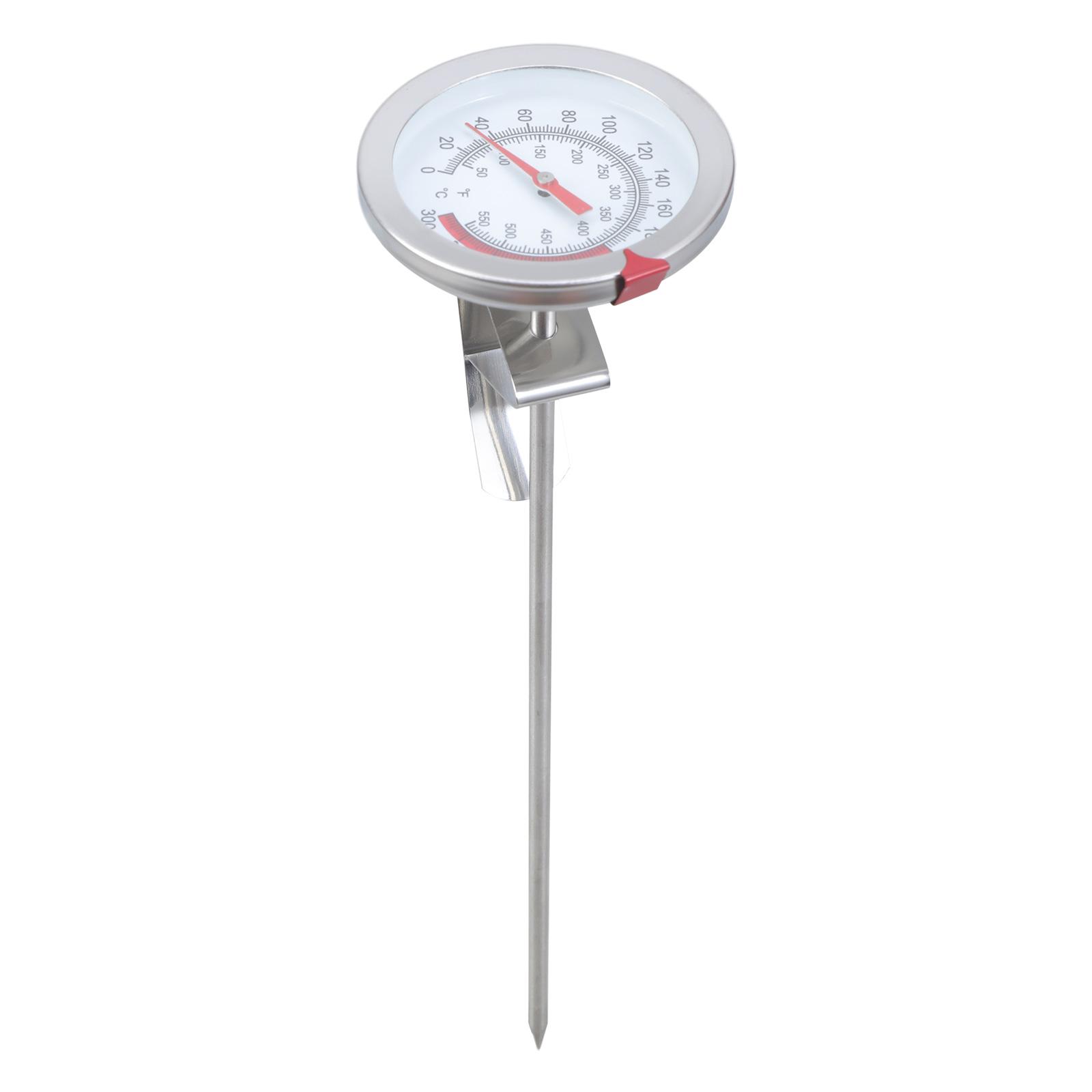 

Candy/Deep Fry Thermometer with Instant Read Dial Thermometer Stainless Steel Stem Meat Cooking Thermometer for BBQ A