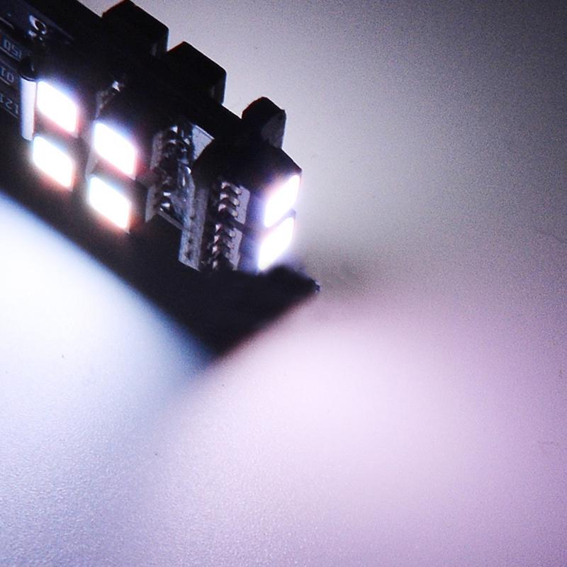 2Pcs Rgb T10 W5W 3535 10Smd For Car Led Marker Lamp Position Light With Remote