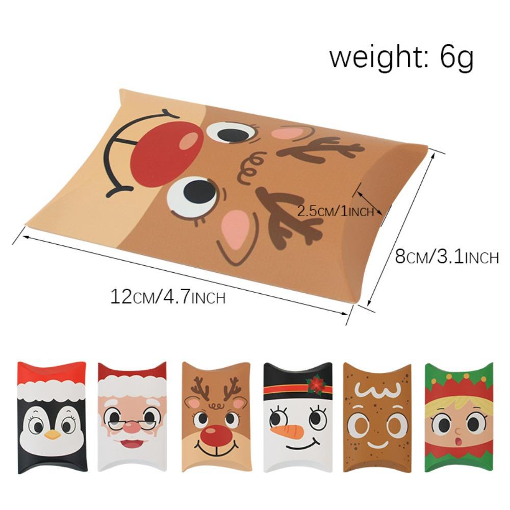 10PCS Handheld Candy Boxes Bags Merry Christmas Christmas Gift Bag  New Year Party Favors