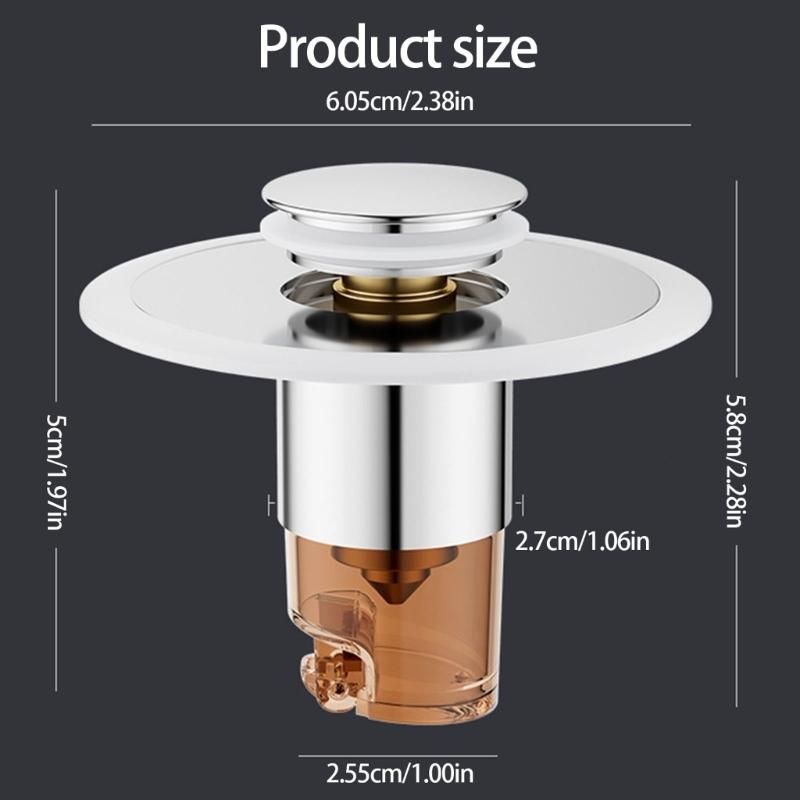 Drain Filter Bounce Cores Sink Drain Plug Sink Basins Drain Basket Sink Stoppers for Bathroom Kitchen Enduring