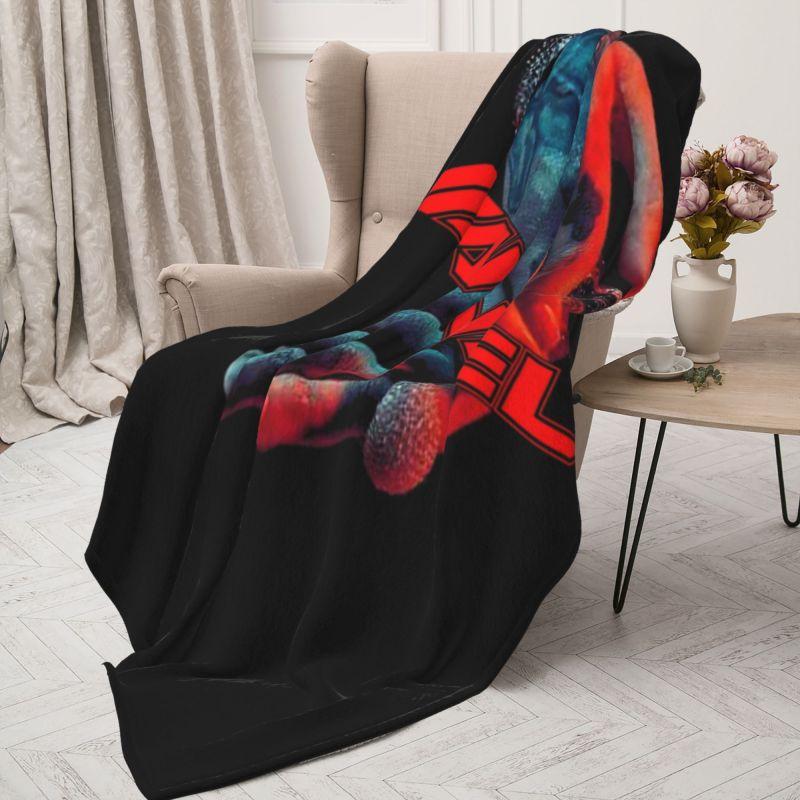Custom Anuel AA Rapper Blankets Warm Flannel Throw Blanket for Bedding Couch Bedspread