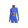 Pro 365 Letter Print Short Sleeve Round Neck Fitness Top Women Tops Blue FV5484-405