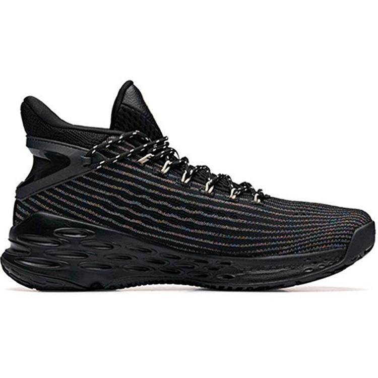 Anta KT4 KT Abrasion Resistant Breathable High Top Basketball Shoes Men's Black 11931101-3