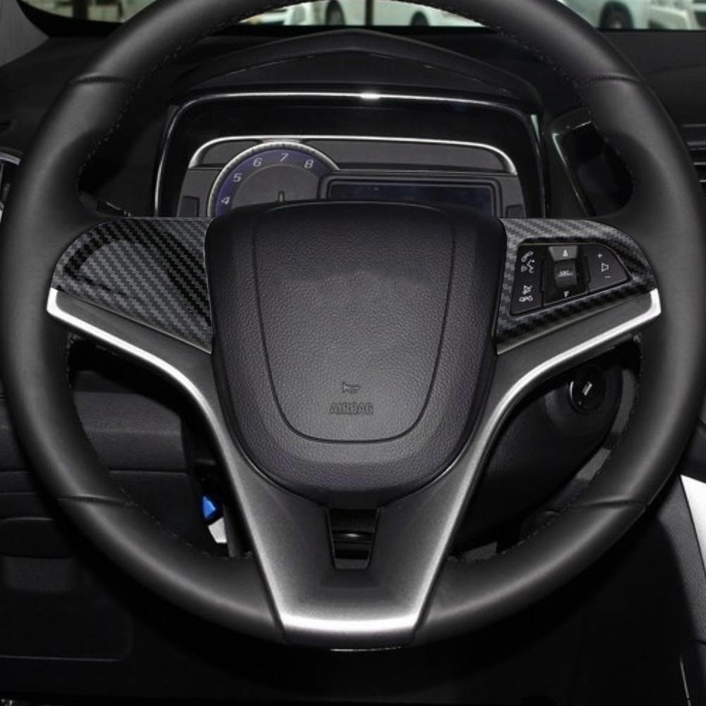 Car Steering Wheel Trim Cover Sticker for Chevrolet Cruze Sedan Hatchback 2009-2015 Steering Wheel Molding Car Styling Acc