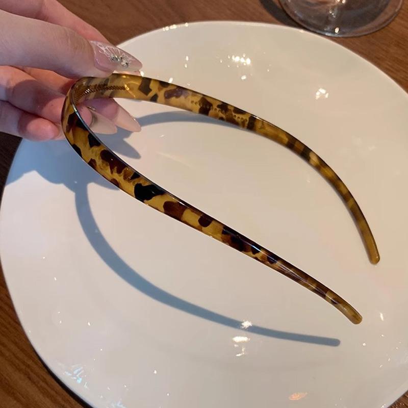 New Luxury Acetic Acid Print Hairbands For Women Sweet Hair Ornament Premium Sense headband Hair Hoop Fashion Hair Accessories