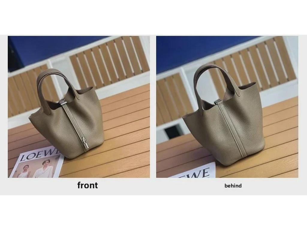 Πολυτελής δερμάτινη τσάντα καλαθιού λαχανικών TC από ολικής αλέσεως - Κομψή, ευέλικτη και ευρύχωρη τσάντα κουβά