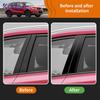 Adesivi Montanti B C Finestrino Auto per Suzuki Vitara MK4 2015 2016 2017 2018 2019-2025 Copertura Rivestimento Montante Colonna Porta Nero Lucido PC.
