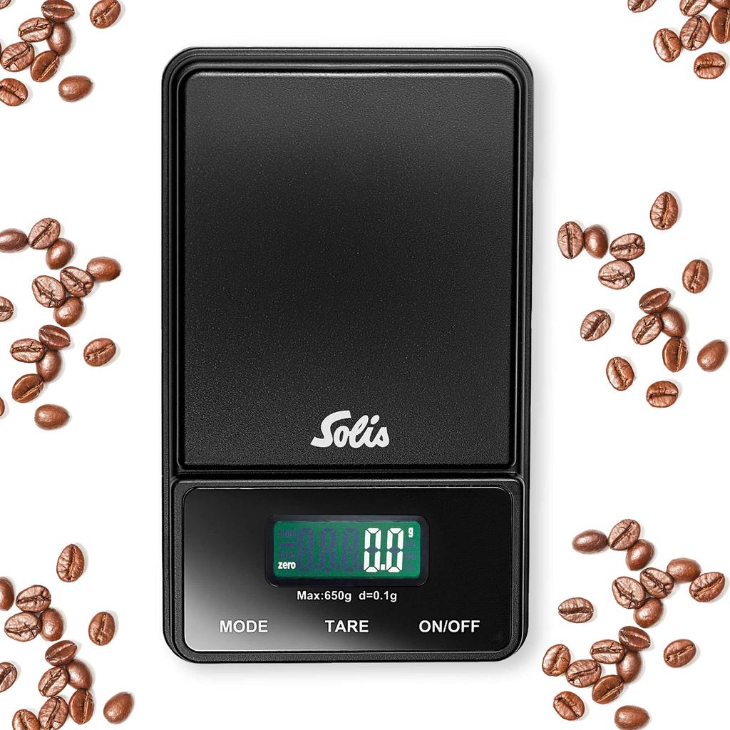 Solis Digital Pocket Scale, Compact Barista Accessory, 7.6x12.3x2.0cm (SK1030), Black