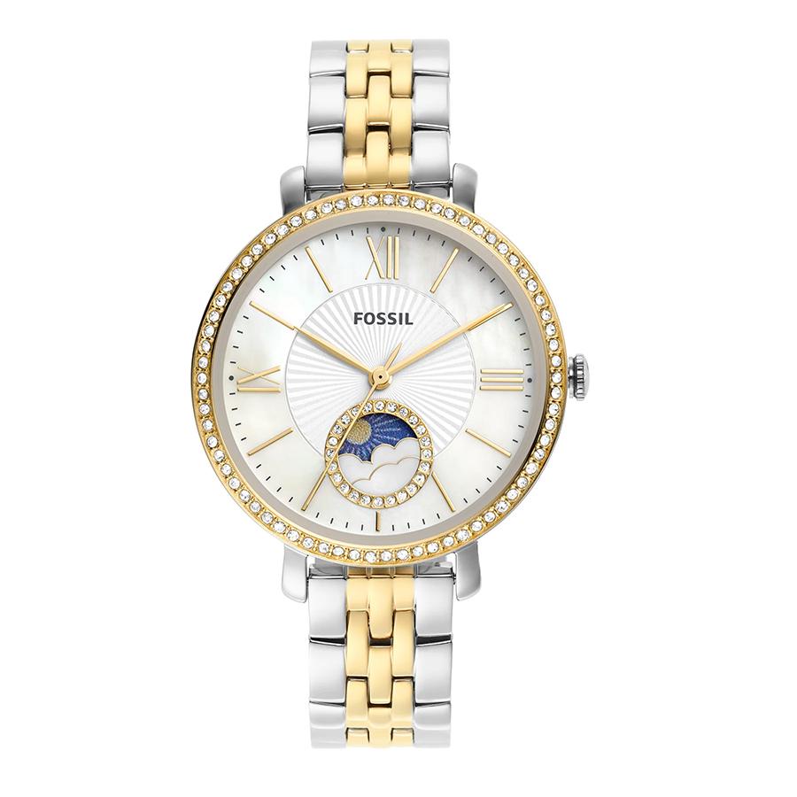 

Chic Jacqueline Two-Tone Stainless Steel Watch with Sun-Moon Multifunction Stylish Daily Must-Have Elegant Item for Watch -ES5166