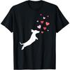 Valentines Day - Dachshund Chasing Hearts Cotton Men T Shirt