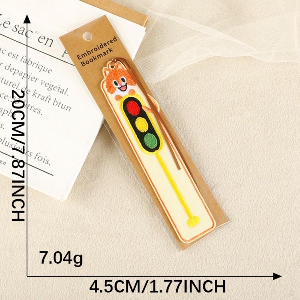 with Rope Embroidery Bookmarks Fabric DIY Decor Cloth Patches Cute Fabric Page Marker  Reading Gift