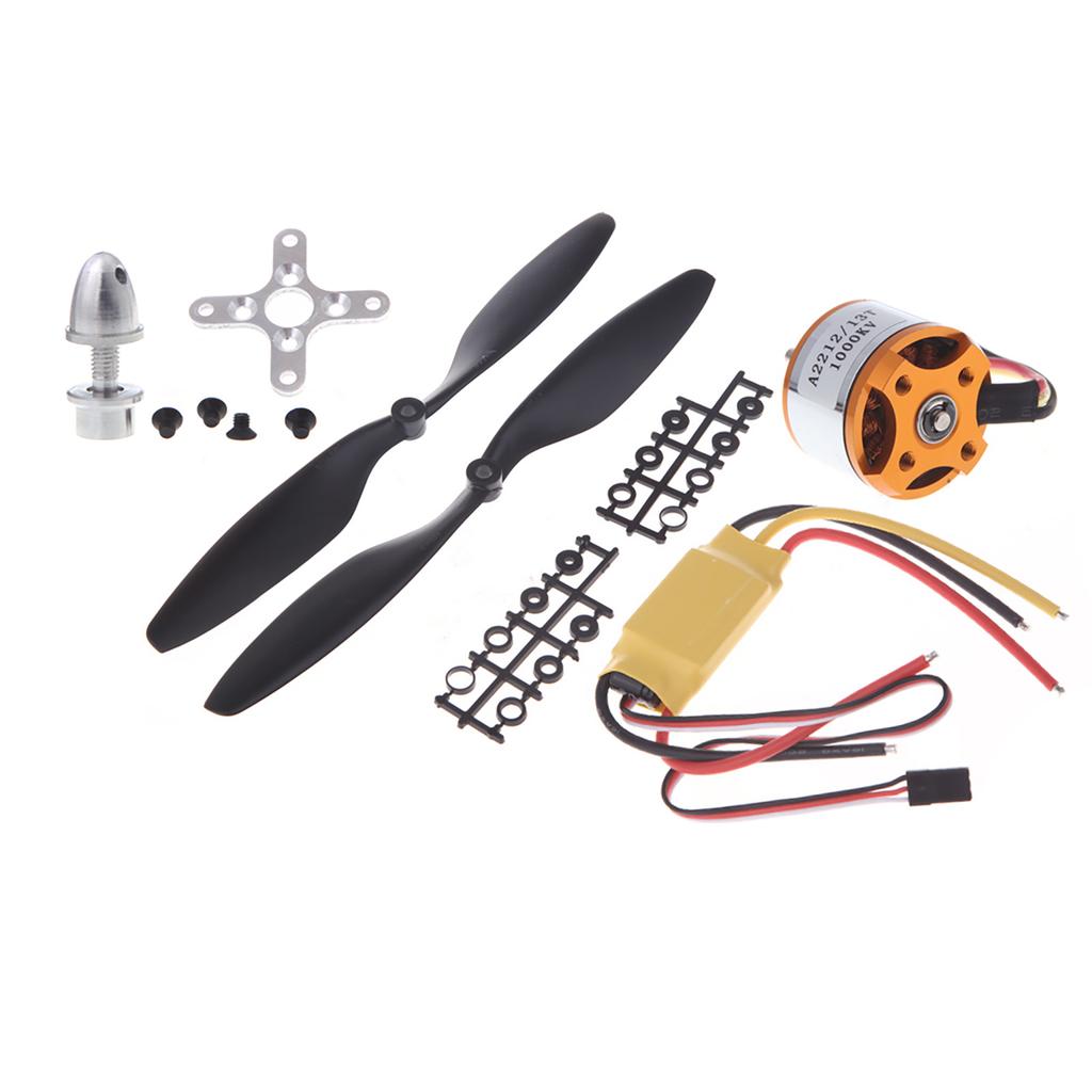4pcs A2212 1000KV Brushless Motor + 4pcs HP 30A ESC + 4pairs 1045 Prop (B)  for RC Racing Drone Quadcopter