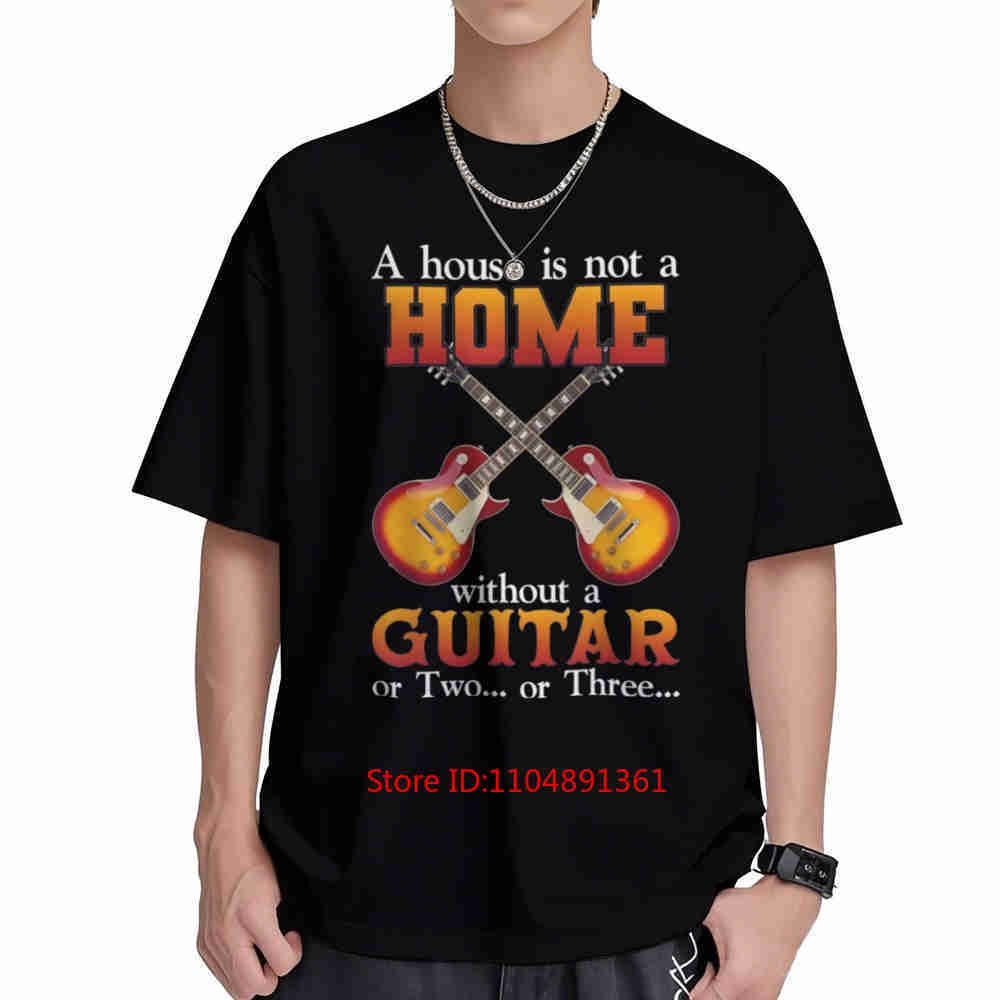 Heavyweight Guitar 3d Print A House Is Not Home Without Two Three Short Sleeve Tee 100 Cotton Tshirt
