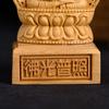 Natural Cliff Oak Wood Carving of the Bodhisattva Seishi. Perfect for Buddhist Altars, This Statue Is the Principal Deity of the Zodiac and Is a Perfe