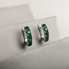 Серебряные серьги с натуральным агатом 1.33ct (2197263)