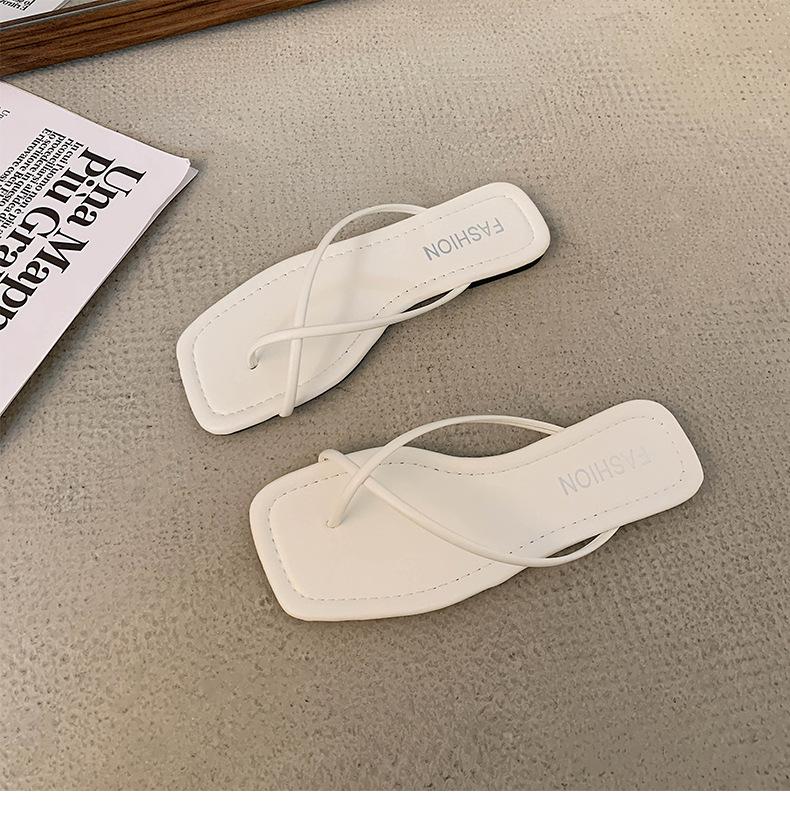 

Black beach soft-soled slippers women s summer new flip-flops high-end non-slip outer wear cool slippers 42 белый