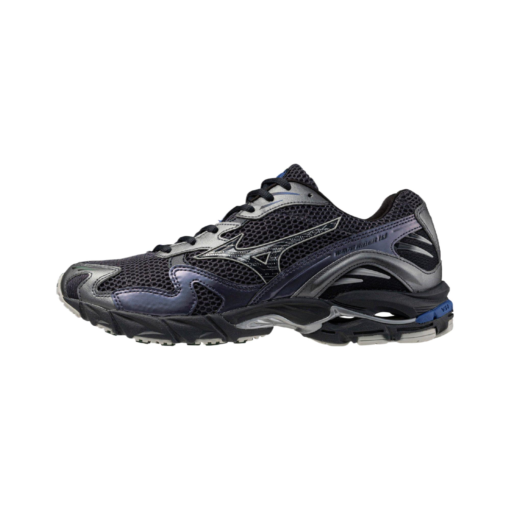 Mizuno Wave Rider 10 Odyssey Grey Salute Metallic Grey Unisex Sneakers D1GA243113 42