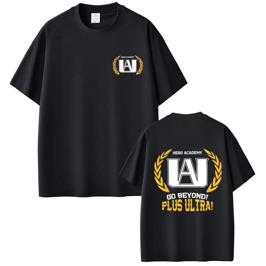 Anime My Hero Academia Go Beyond Plus Ultra Grafik T-Shirts Herren Damen Freizeit Weiches Baumwoll-T-Shirt Männlich Manga Oversized Y2K T-Shirts