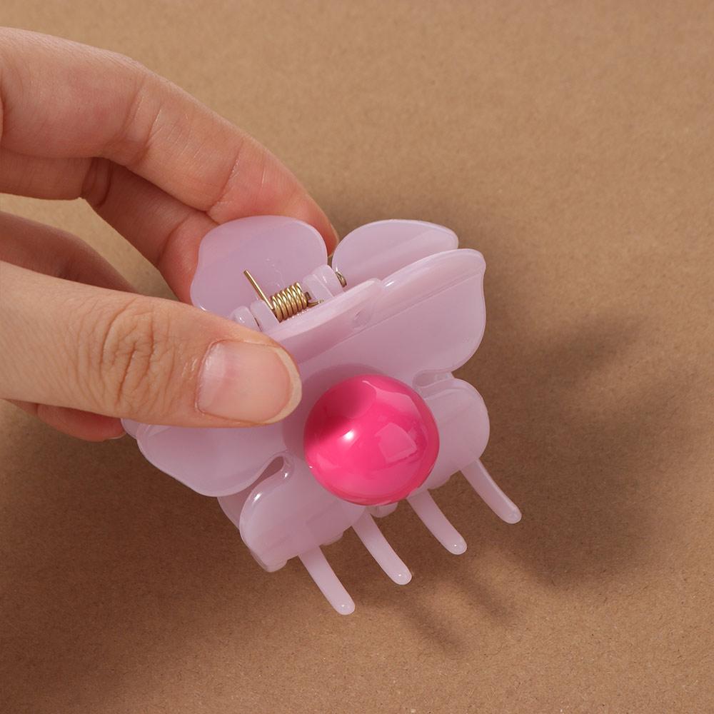 Hairpin Flower Hair Claw Plastic Plastic Shark Clip Sweet Hair Crab Clip Streetwear