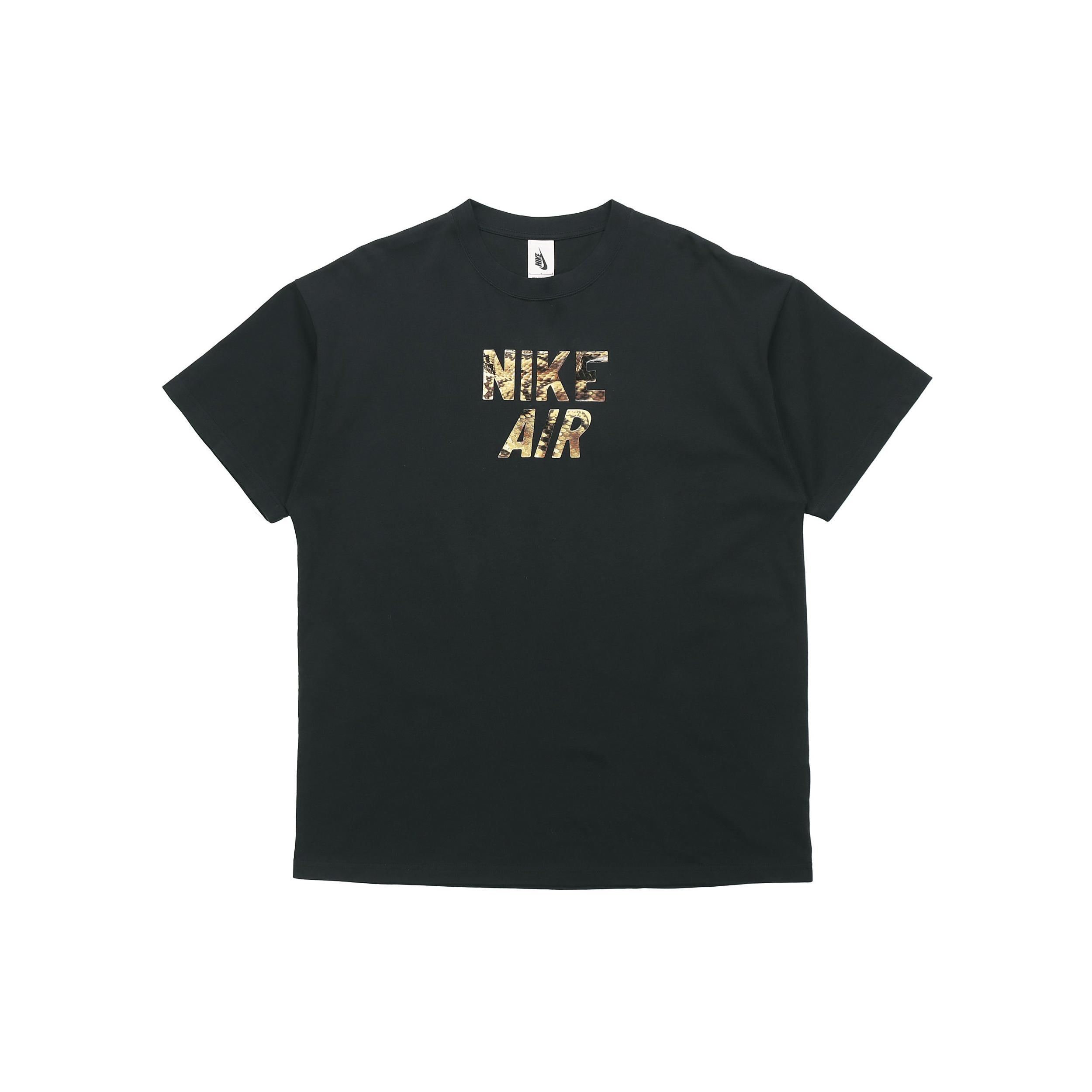 Men s Nike Alphabet Printing Short Sleeve Black T-Shirt Black Camo CJ1783-010 M