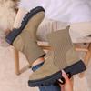 Nowe Damskie Buty Luksusowe Wsuwane Buty na Platformie Damskie Wygodne Outdoorowe Buty Projektanckie Moda Jesień Zima Botki