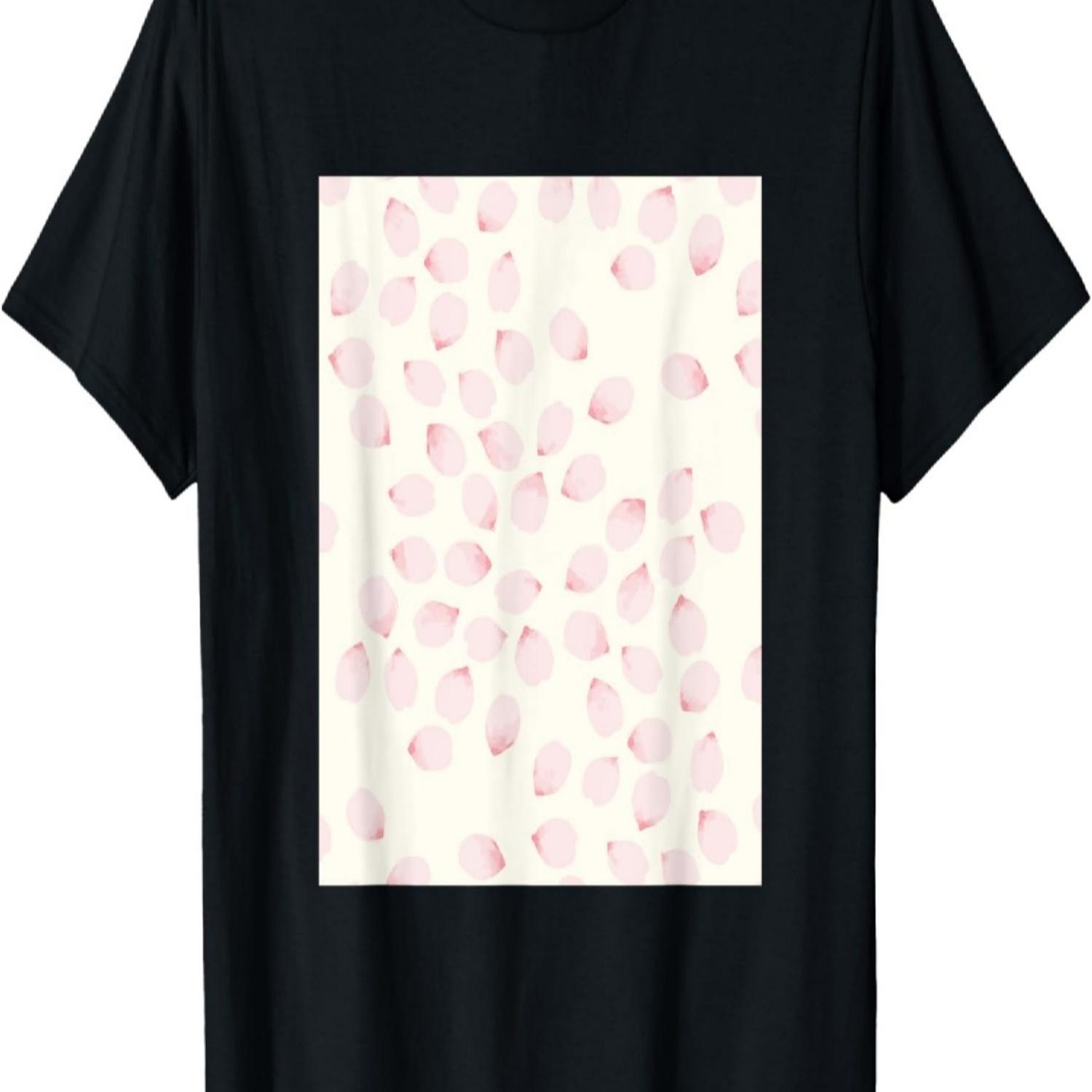 Sakura White Pink Cherry blossom pretty beautiful Flower T-Shirt S чёрный