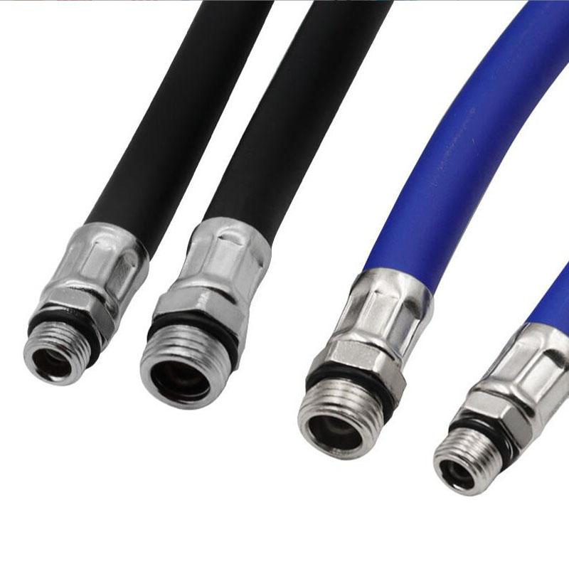 Auto-Reifenfüllschlauch Tragbares Reifenfüll-Verlängerungsrohr Flexibler Reifen-Luftkompressorschlauch Gewinde Düse für Auto Automobil