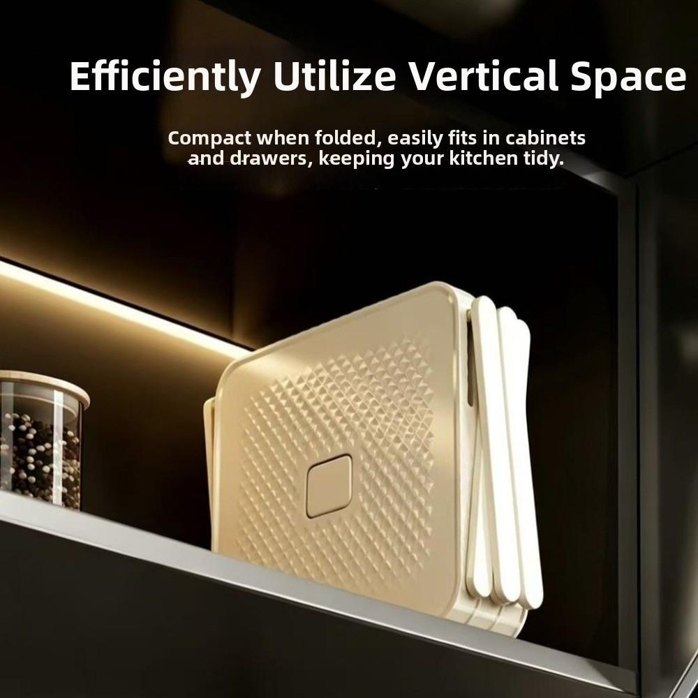 3-Layer Foldable Tray Rack Multi-functional Kitchen Plate Organizer Holder Prep Tray Rack  Bathroom