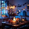 Pumpkin Party Decoration Bat Witch Halloween Decoration Luminous Props Lamp String  Wall Decor