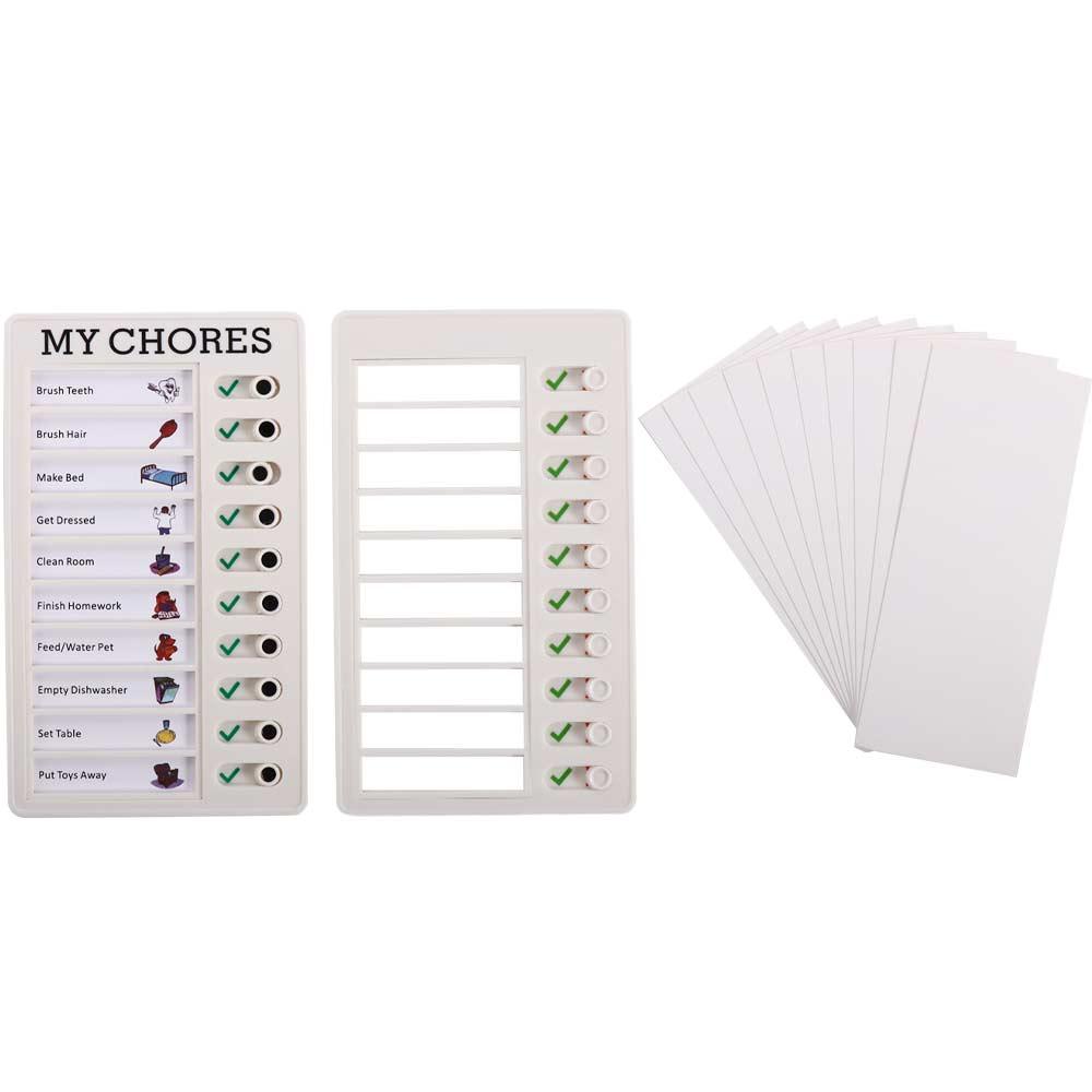 DIY Student Message Checklist Memo Plastic Board Chore Chart Children's Self-discipline Punch Card