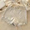 Women's Spring and Summer Pure Cotton 10A Antibacterial Extended Crotch Anti-glare Briefs