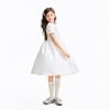 Annil Girls' Collared Short-Sleeve Dress