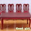 1 Piece Diy Accessories Miniatures Wooden Retro Simulation Dining Table Chair 1:12 Dollhouse Furniture Toy