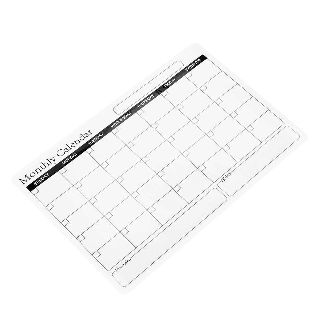 Magnet Dry Erase Fridge Calendar Wall Refrigerator Reusable Whiteboard Monthly Planner PET