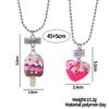 15 Stil Polymer Clay Anhänger Best Friends Halsketten Set BFF Fimo Regenbogen Lutscher Eiswaffeln Anhänger Perlen Kette Kinder Geschenk