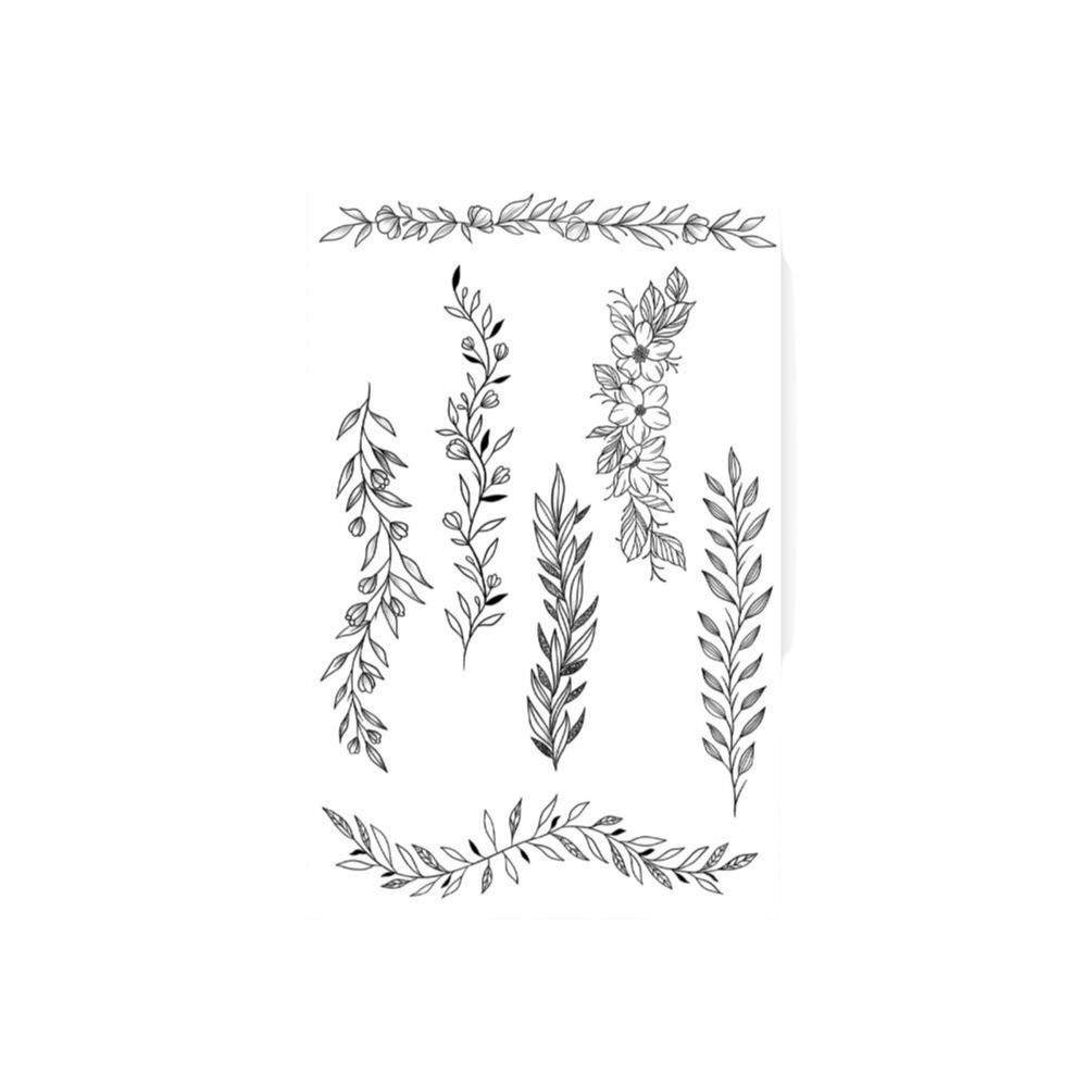 Mehndi Designs Sofort-Abziehbilder Blume Hand-Tattoo Henna-Tattoo Aufkleber Musikfestival