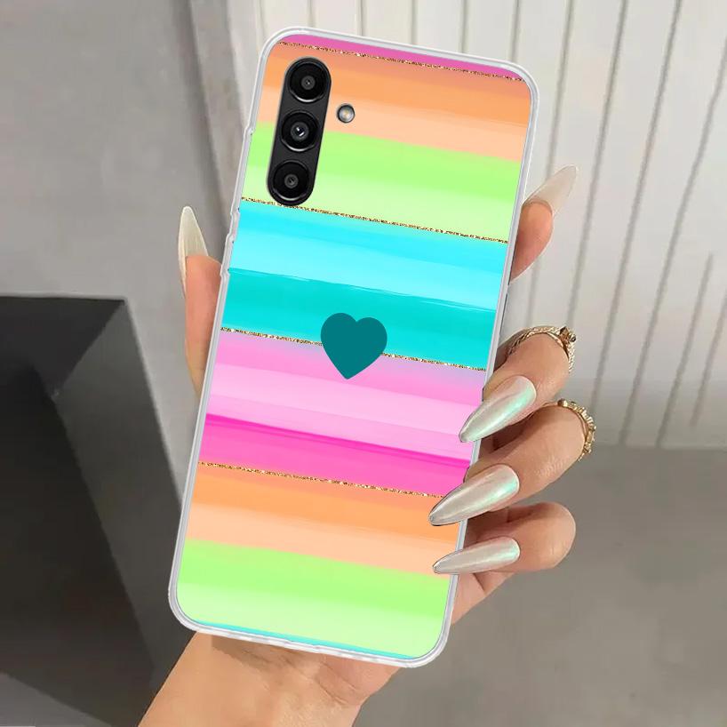 Rainbow Gradient Love Phone Case for Samsung Galaxy A17 A16 A37 A26 A36 A57 A56 A15 A25 A35 A55 A14 A24 A34 A54 A13 A23 A33 A53
