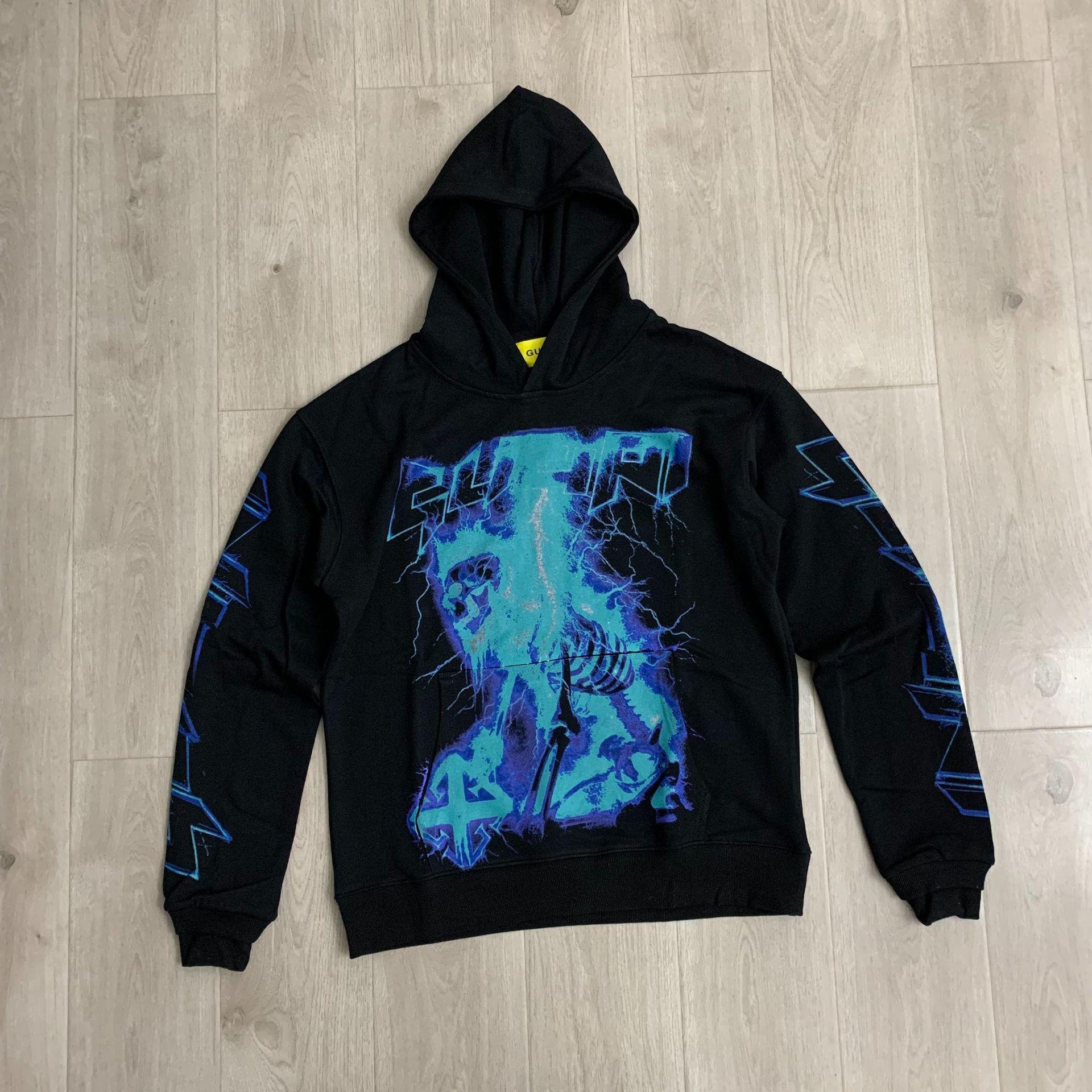 GUAPI Black Revived V2 Unisex Hoodie - Trendy American & European Streetwear Style Medium чёрный
