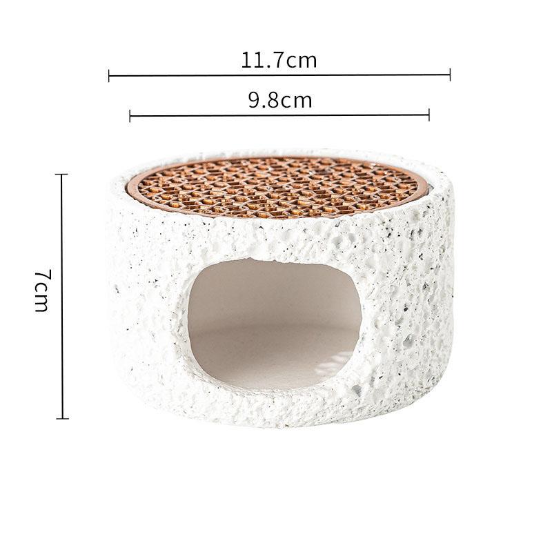 Stoviglie Creative in Ferro con Texture di Roccia, Piatto Isolante per Ristorante, Piatto da Dessert, Piatto da Sushi, Stoviglie Speciali