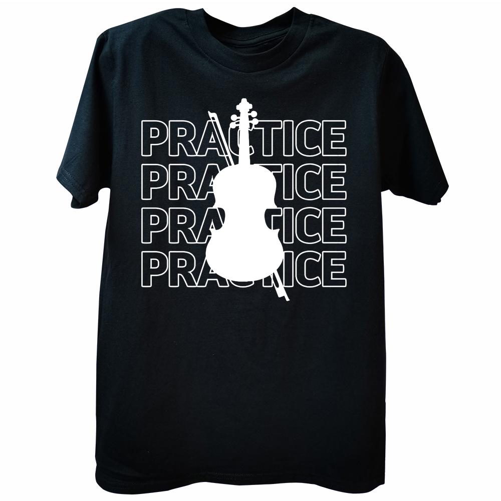 Ling Ling Violin Practice 40 Hours A Day T Shirts Streetwear Short Sleeve Birthday Gifts Summer Music Tshirt Mens Clothing