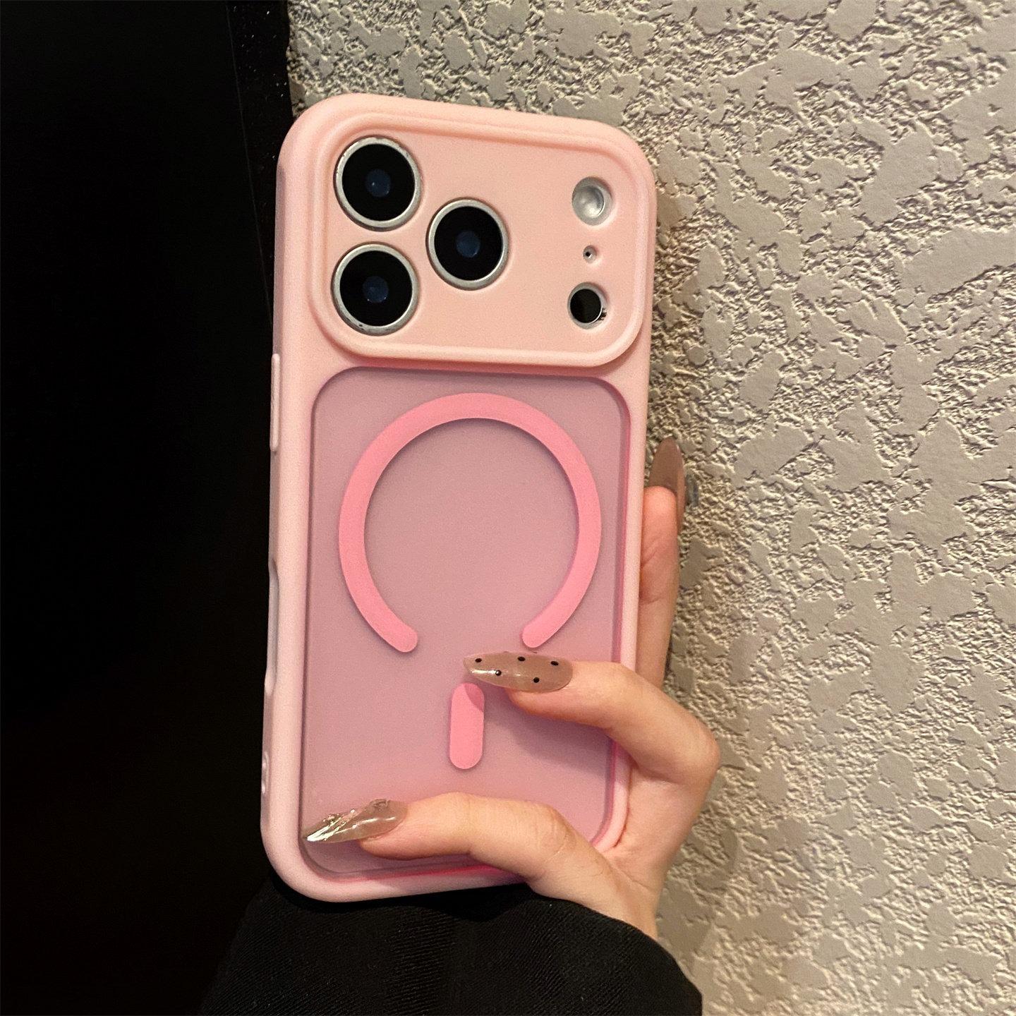

Matte Shockproof Bumper Case for For Iphone 17 Air 16 15 14 Plus 13 12 Pro Max For Magsafe Charge Magnet Clear Hard Cover iPhone 12 Pro