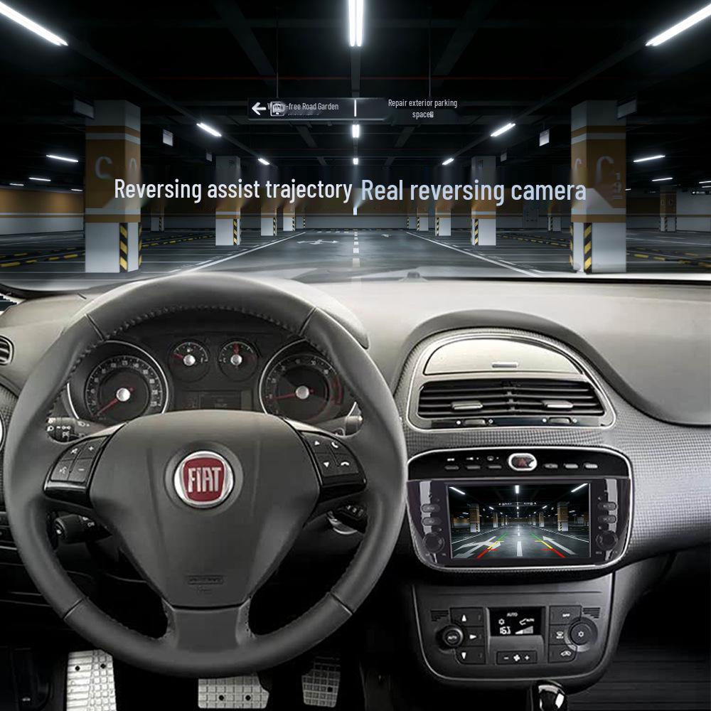 Cross 7-inch Car Navigation with Bluetooth and CarPlay for Fiat Punto/Linea.