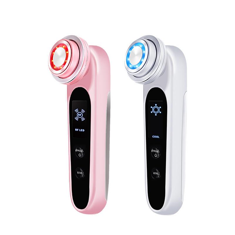Hot and Cold Introducer Lifting and Firming Beauty Instrument Facial Micro-current Massager Facial Color Light Skin Rejuvenation Instrument