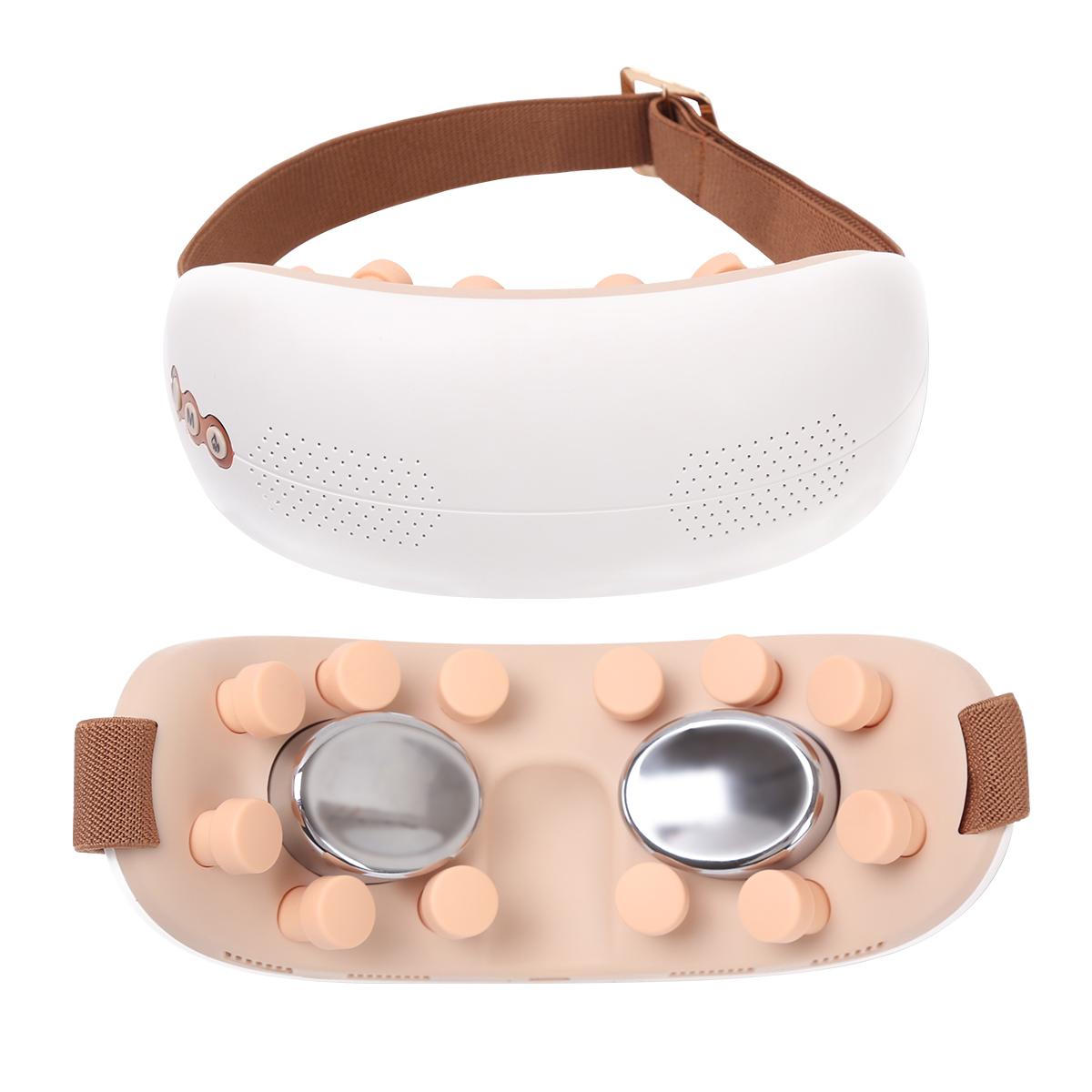 

Ice and hot compress dual-use eye acupressure massager with 5 modes, one key switch between hot and cold белый