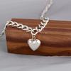 Love Peach Heart Pendant, High-End Necklace, Women'S Design Temperament Sweater Chain, Autumn And Winter