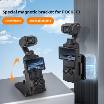 Magnetický stolní stojan Osmo Pocket 3 s rozšířenými úhly fotografování, nastavitelný silný magnetický přísavný držák, stabilní umístitelný držák