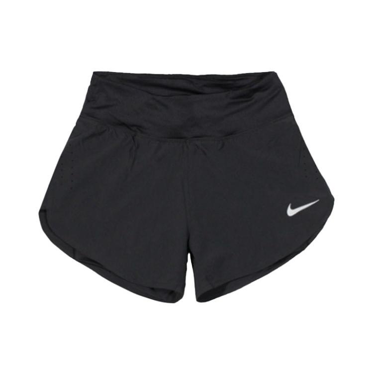 (WMNS) Nike Eclipse 2-in-1 Running Training Solid Color Sports Woven Shorts Black Women s CZ9571-010 L