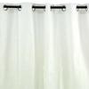 White Metallic Mottled Effect Eyelet Curtain 140x250